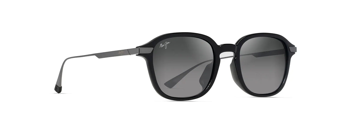 KA‘OUO ASIAN FIT - Shiny Black with Gunmetal - Neutral Grey