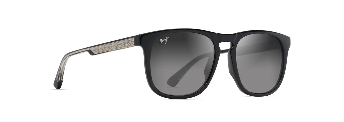 KŪPA‘A - Shiny Black w in Trans Light Grey - Neutral Grey